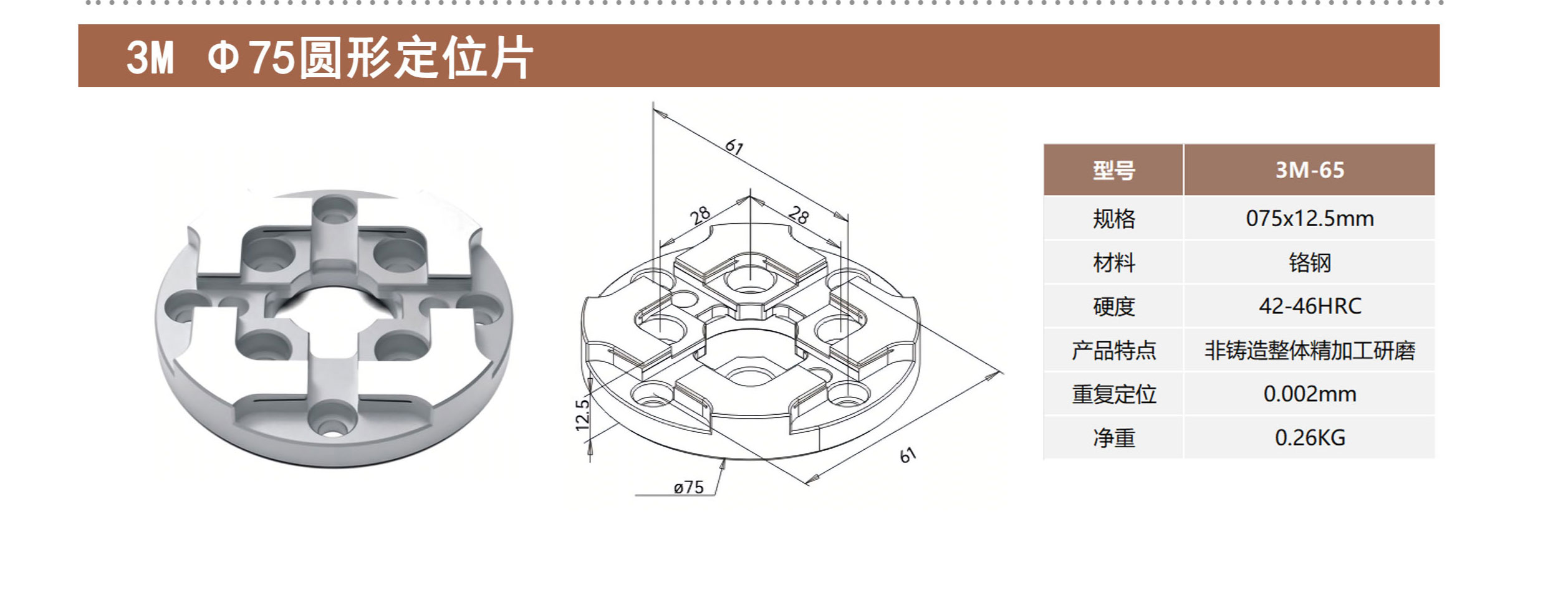 3M Ф75圆形定位片